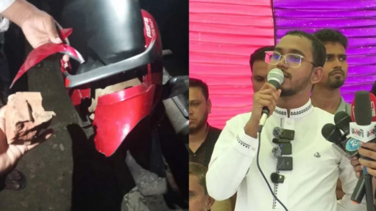 হান্নান মাসউদের মোটরসাইকেল বহরে হামলা, আহত ১